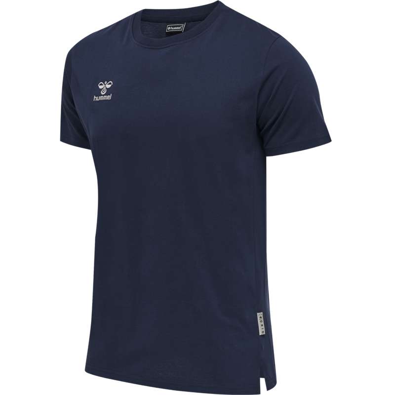 Hummel Move Grid Cotton S/S T-skjorte Herre Marineblå | 593716-565