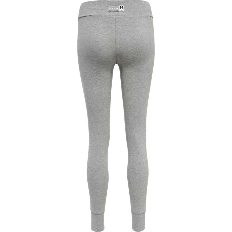 Hummel Move Grid Cotton Tights Dame Grå | 079109-920