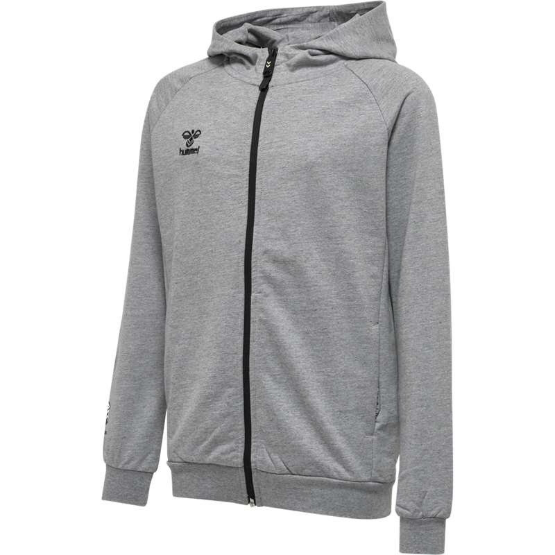 Hummel Move Grid Cotton Zip Hettegenser Barn Grå | 886841-849