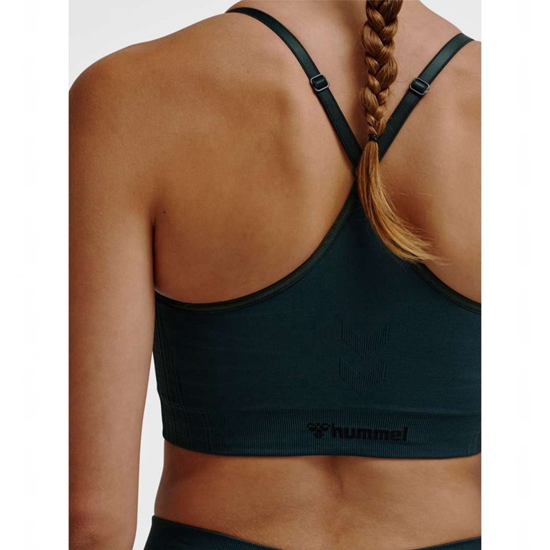 Hummel Mt Define Seamless Padded Sports BH Dame Grønn | 338859-464