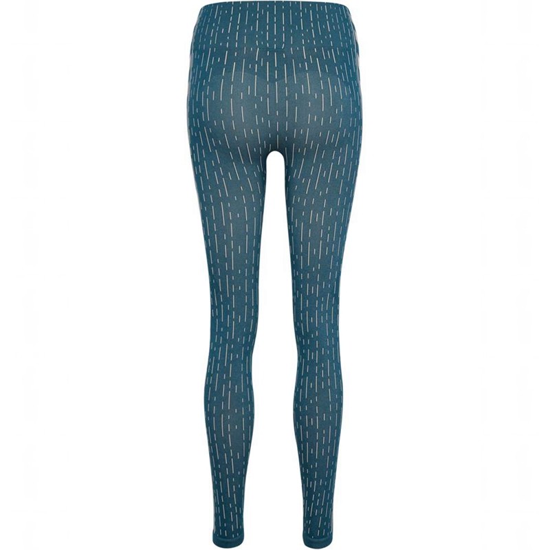Hummel Mt Drops Seamless Mw Tights Dame Blå | 227949-230