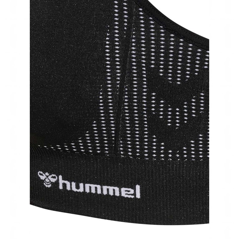 Hummel Mt Shaping Seamless Padded Sports BH Dame Svarte | 410223-615