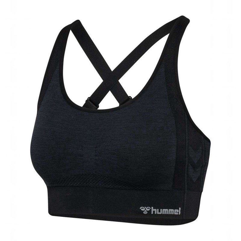 Hummel Mt Shine Seamless Sports BH Dame Svarte | 802628-853