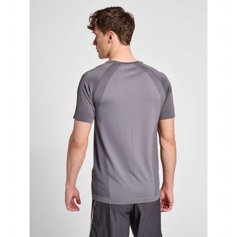 Hummel Pro Grid Seamless S/S Basislag Herre Grå | 624859-867