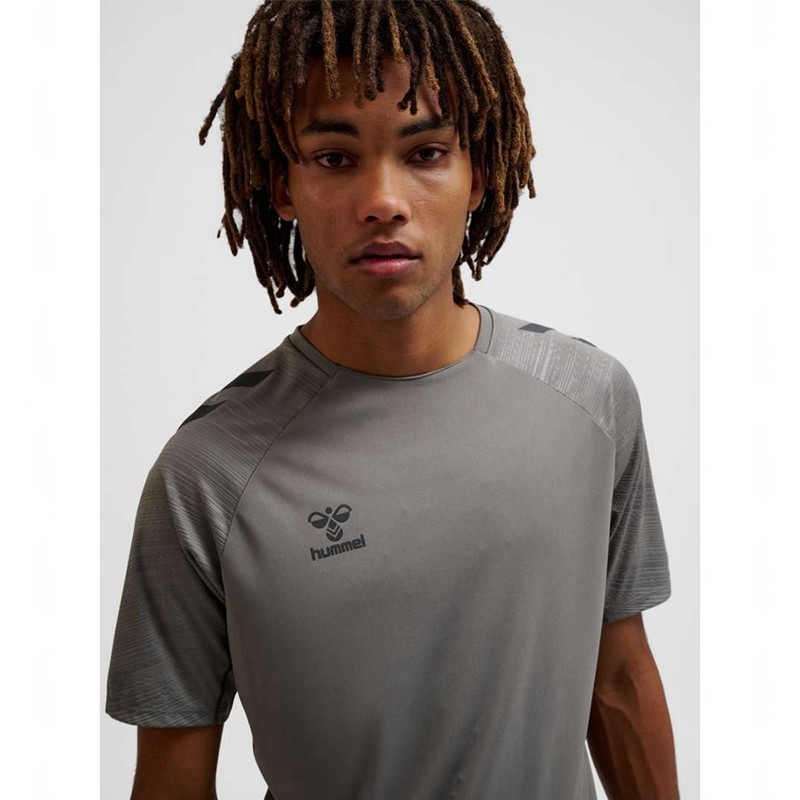 Hummel Pro Training S/S Jersey Herre Grå | 461719-257