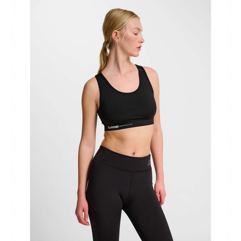 Hummel Pulse Light Support Sports BH Dame Svarte | 009073-397