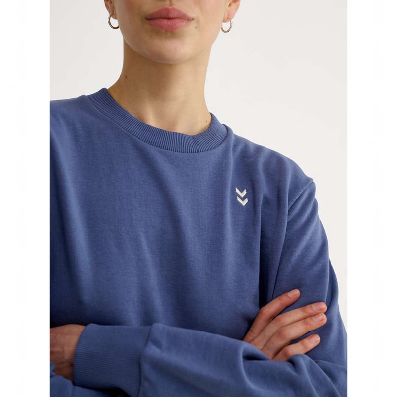 Hummel Pulse W Sweat Crewneck Gensere Dame Blå | 707148-838