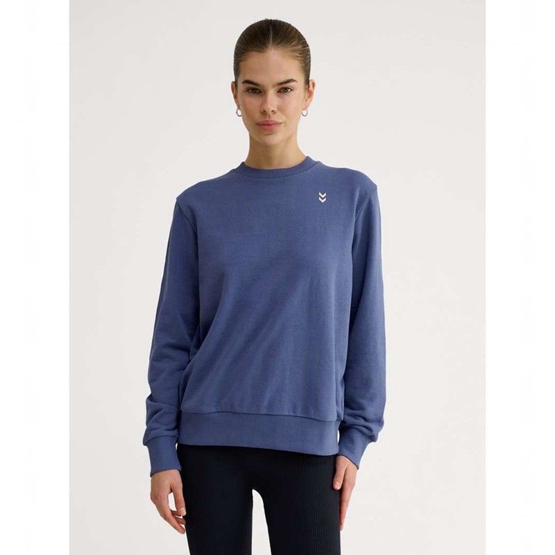Hummel Pulse W Sweat Crewneck Gensere Dame Blå | 707148-838
