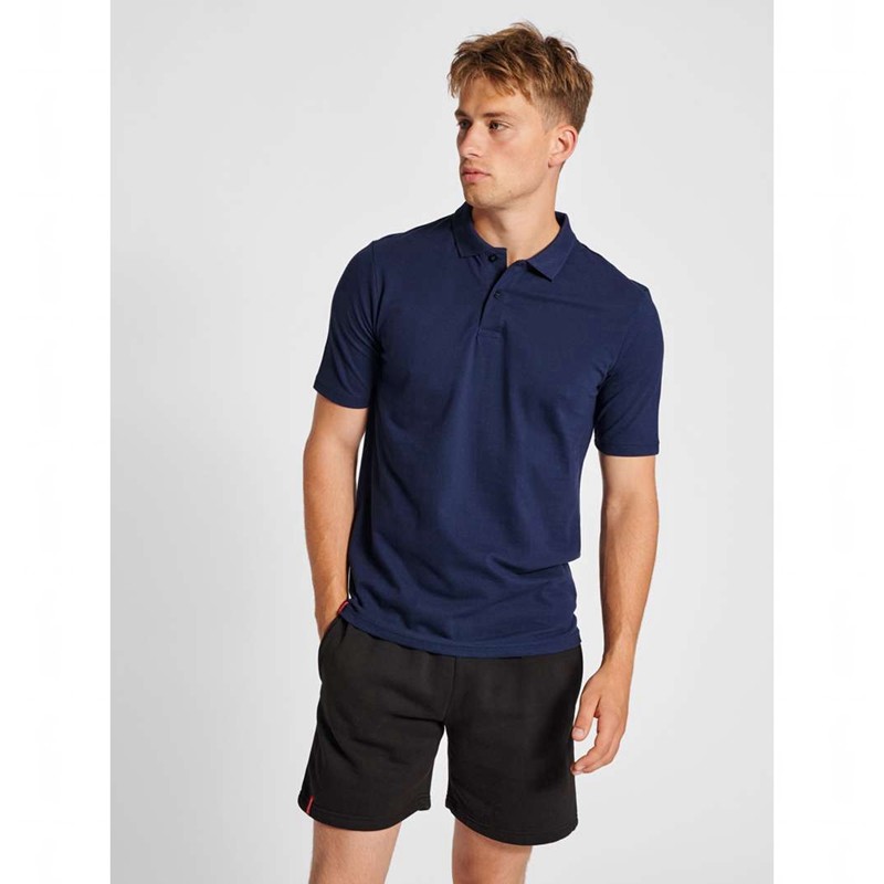 Hummel Red Classic Polo T Skjorte Herre Marineblå | 852575-844