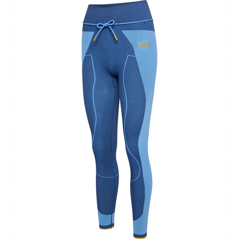 Hummel Seamless High Waist Tights Dame Blå | 550110-492