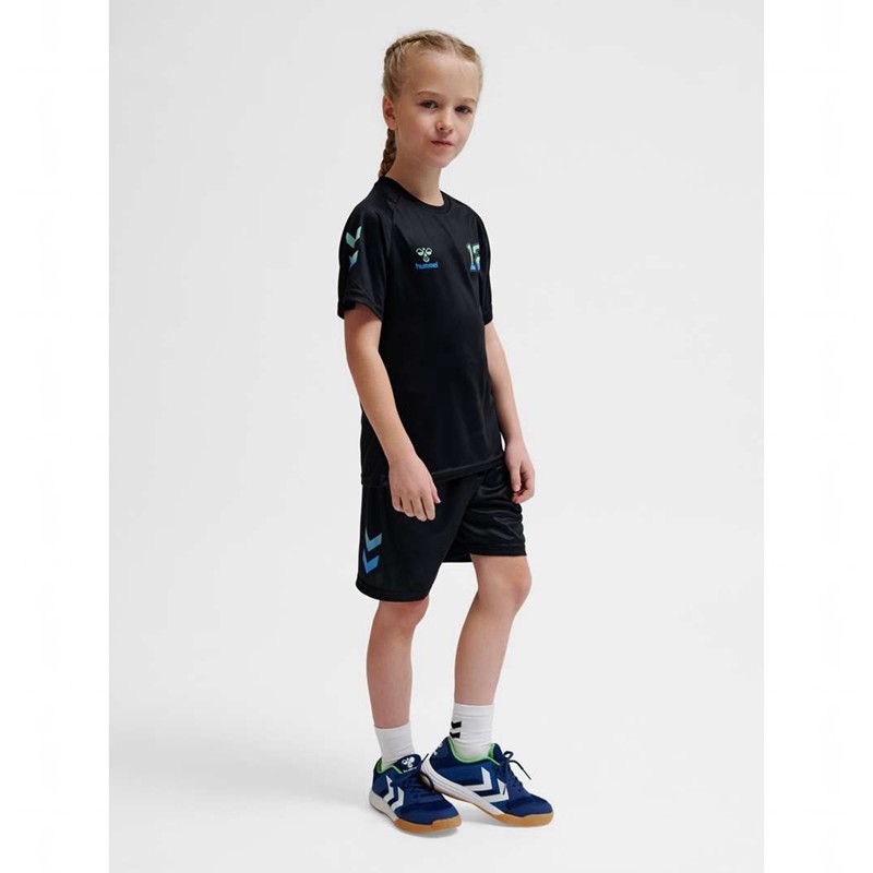 Hummel Shimmer T-skjorte Barn Svarte | 485389-321