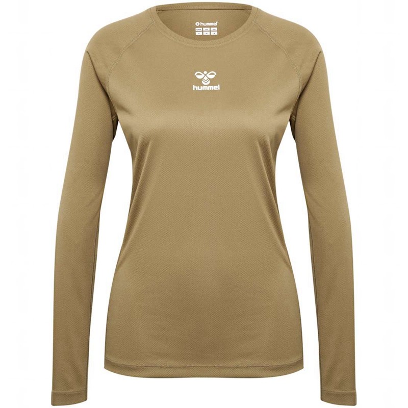 Hummel Sprint Mesh L/S T-skjorte Dame Brune | 636754-444