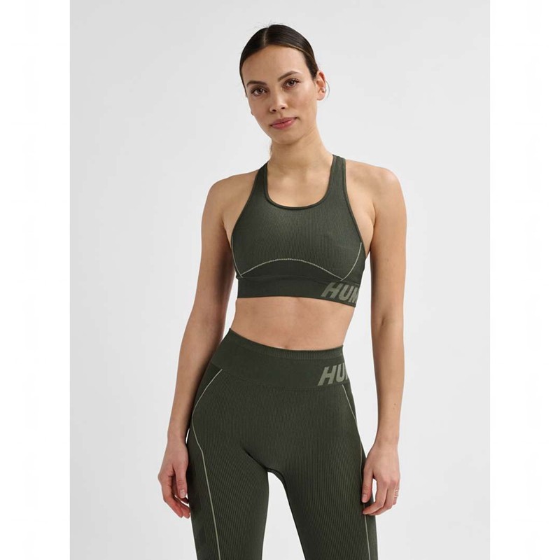 Hummel Te Christel Seamless Top Sportsklær Dame Grønn | 717483-320
