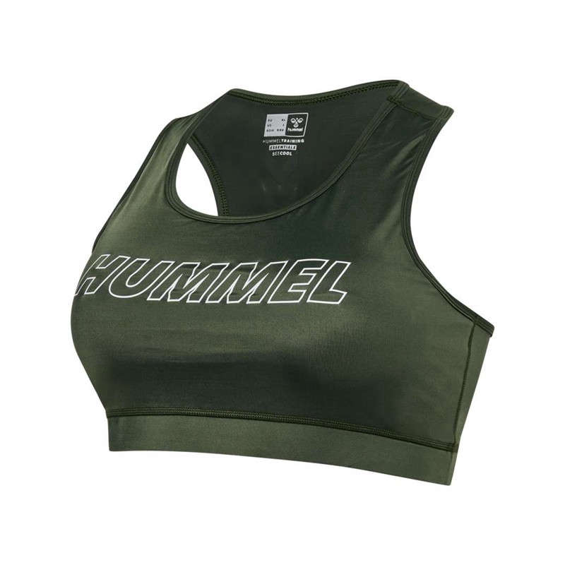 Hummel Te Curvy Plus Sports BH Dame Grønn | 138441-413