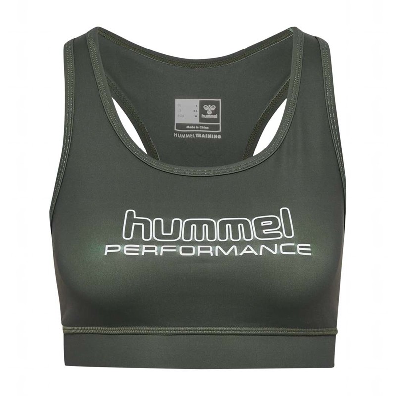 Hummel Te Fundamental Sports BH Dame Grønn | 185140-317