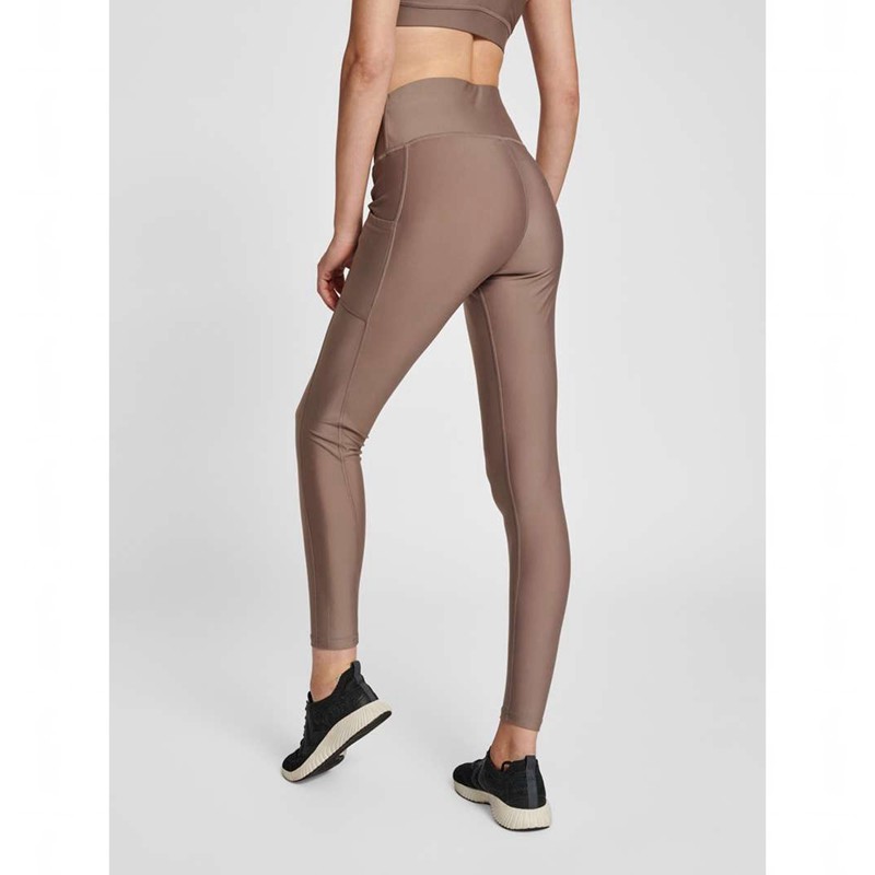 Hummel Te Tola High Waist Tights Dame Beige | 361153-661