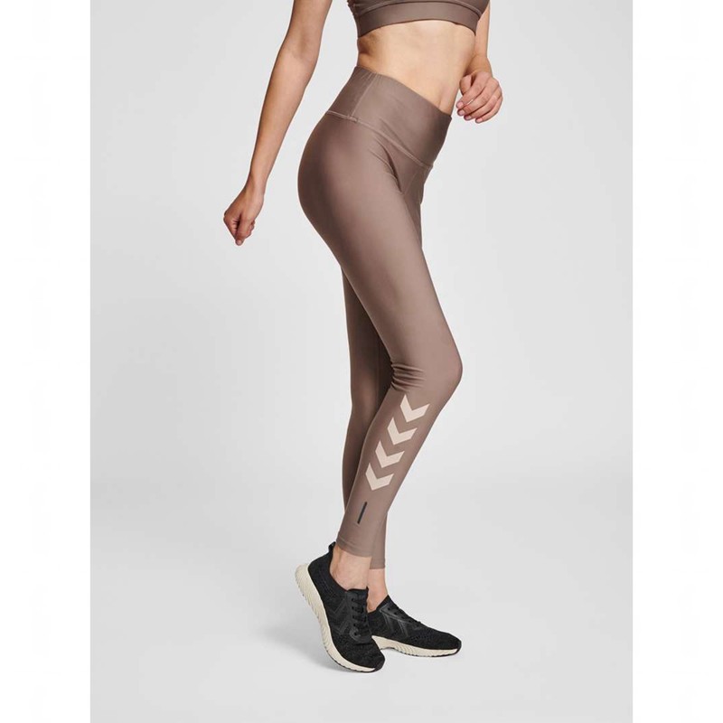 Hummel Te Tola High Waist Tights Dame Beige | 361153-661