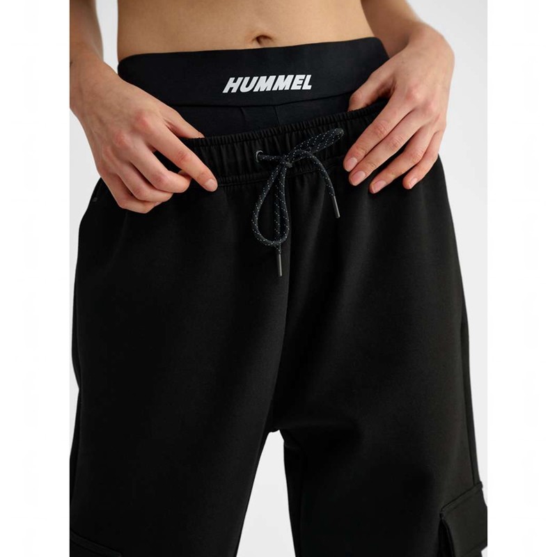 Hummel Tech Fleece Loose Cargo Hettegenser Dame Svarte | 592442-710