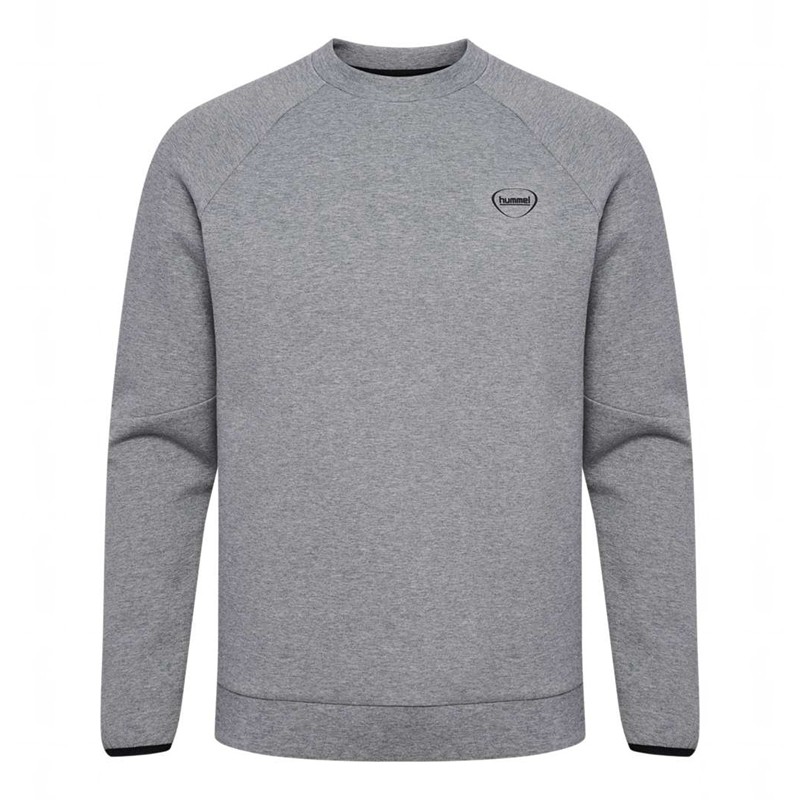 Hummel Tech Fleece Regular Crew Gensere Herre Grå | 274845-476