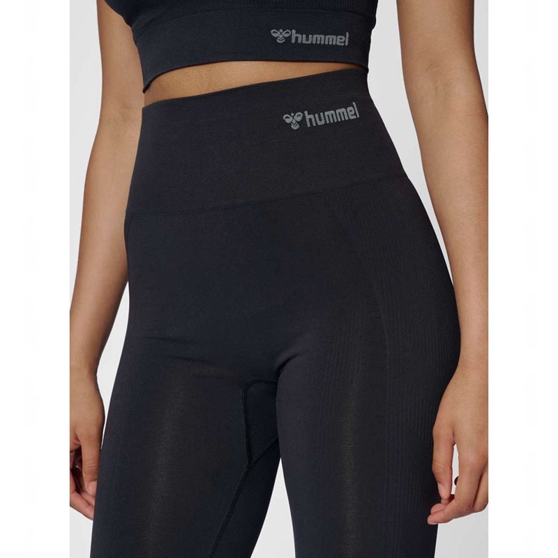 Hummel Tif Seamless High Waist Tights Dame Svarte | 457541-565