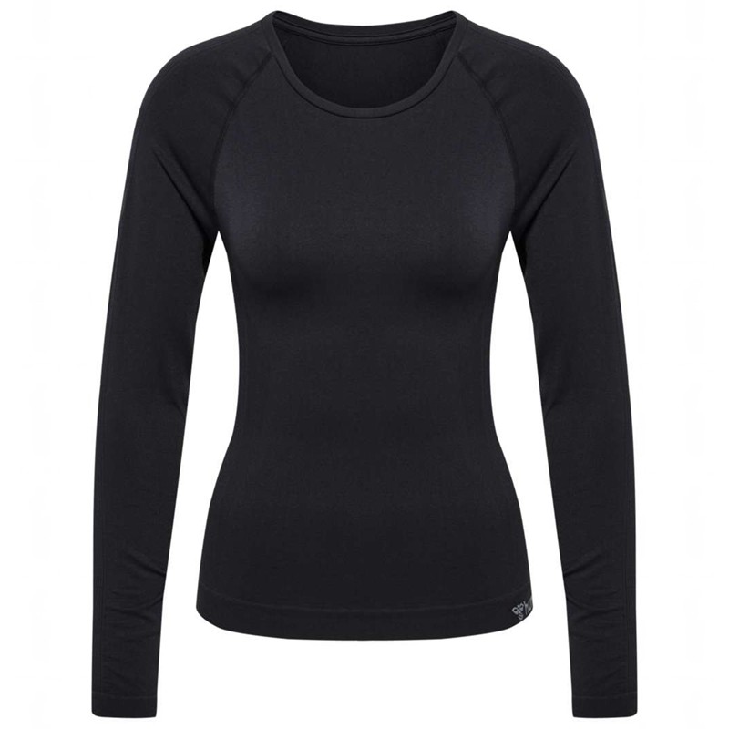 Hummel Tif Seamless L/S T-skjorte Dame Svarte | 995849-274