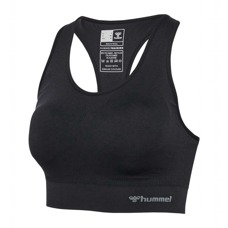 Hummel Tif Seamless Padded Sports BH Dame Svarte | 811918-937