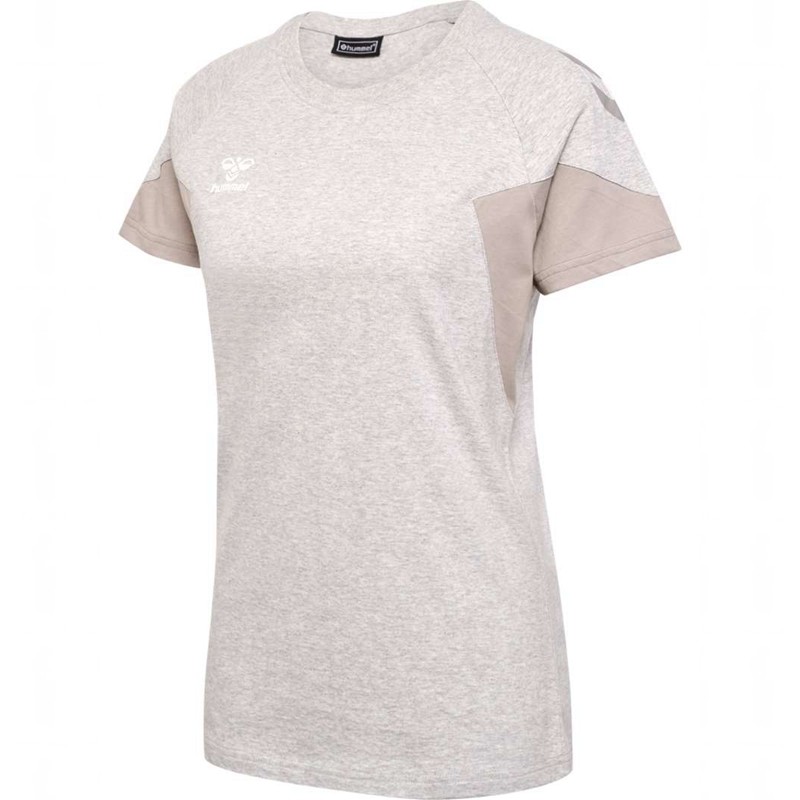 Hummel Travel S/S T-skjorte Dame Grå | 210392-365