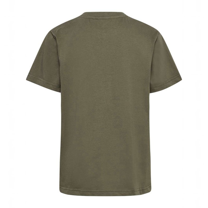 Hummel Tres S/S Gensere Barn Olivengrønne | 298972-140
