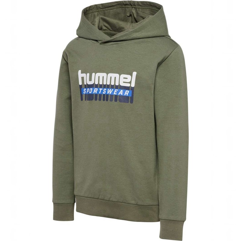 Hummel Tukas Hettegenser Barn Olivengrønne | 597351-999