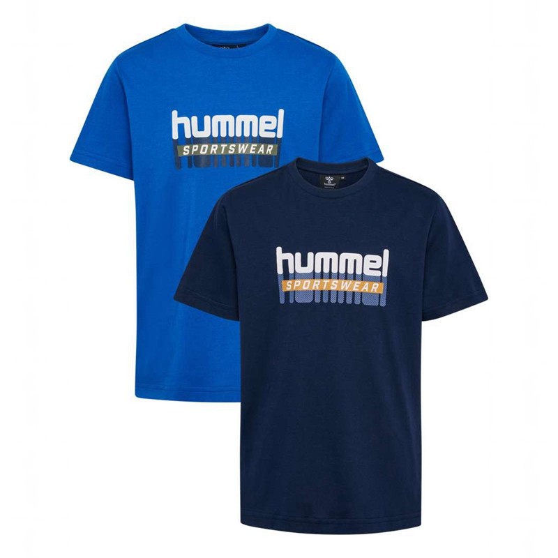 Hummel Tukas S/S 2-pack T-skjorte Barn Svarte | 969754-577
