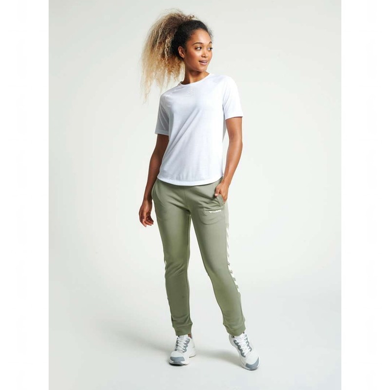 Hummel Vanja S/S T-skjorte Dame Hvite | 284203-559