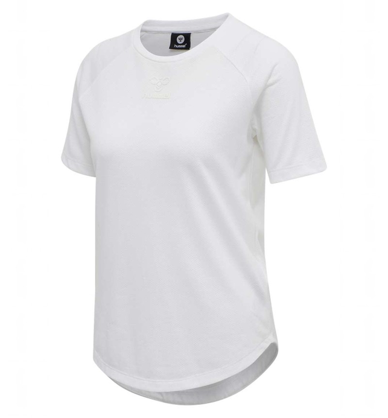 Hummel Vanja S/S T-skjorte Dame Hvite | 284203-559